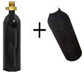 BOTIJA 12 OZ + PIN VALVE +  NEOPRENE COVER